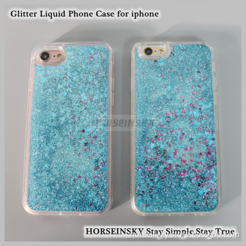 Colorful Moving Stars Liquid Cover Glitter Quicksand Bling Phone Case for Iphone 7